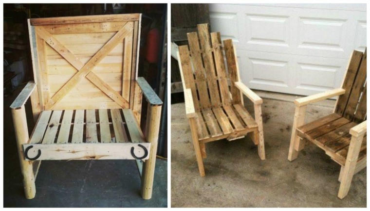 pallet wood furniture DIY idea