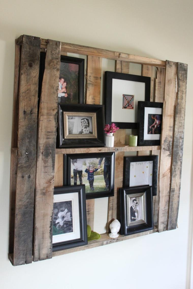 furniture in pallet wall deco