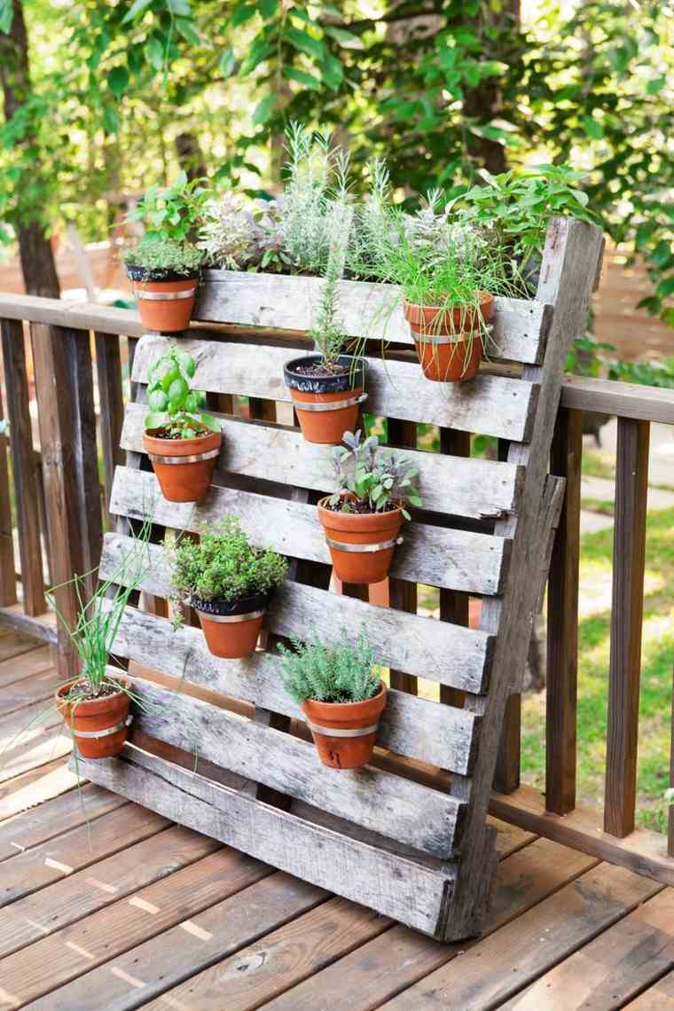 furniture in designer garden pallet