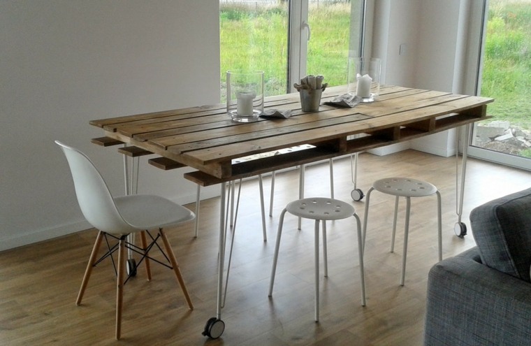 furniture in pallet design dining table