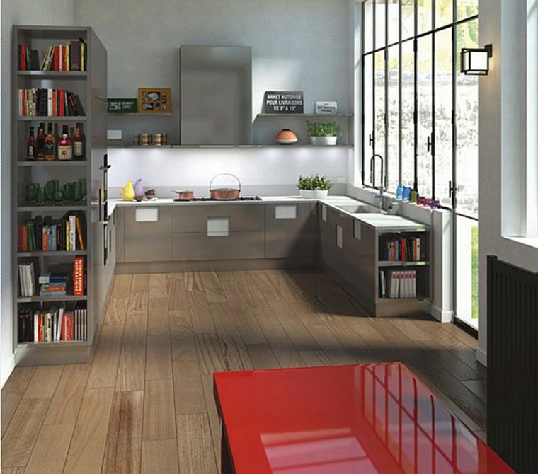 Møbler plass lagrer kjøkkenhyller åpne skap
