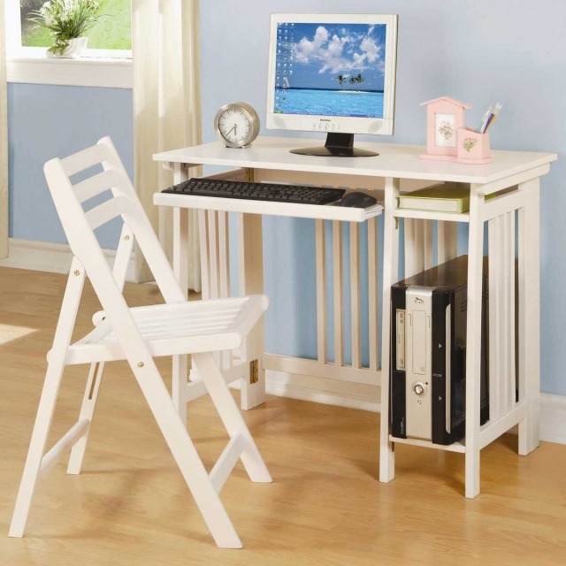 furniture-computer-modern-light-wood-chair-white-shelf-sliding computer furniture