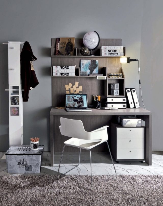 furniture-computer-modern-wood-gray-chair-white-carpet-shaggy-gray computer furniture