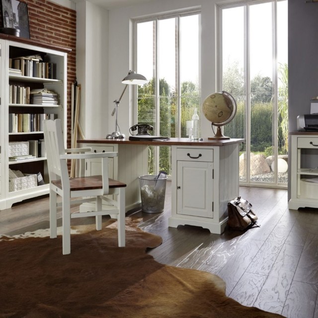 furniture-computer-modern-carpet-brown-wall-bricks-office-wood-white-chair-globe computer furniture