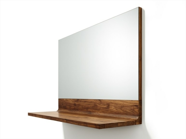 mirror cabinet design wood shelf