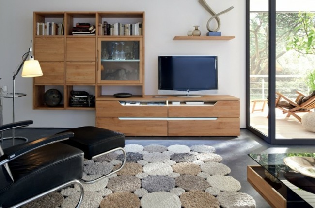 light wood wall cabinet living room