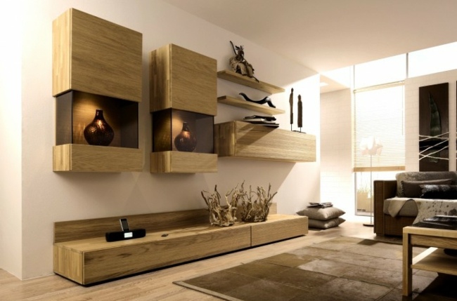 wall cabinet set minimalist living room