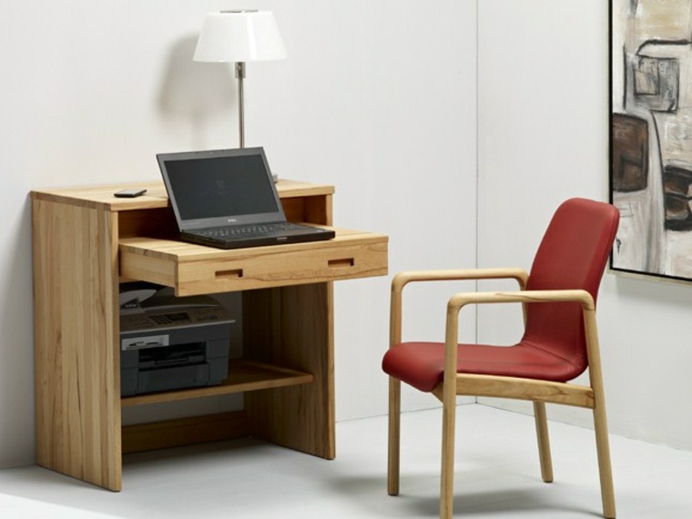 computer furniture wood idea chair red design lamp walk home office fitting out