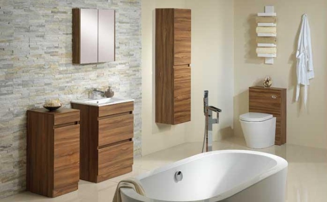 bathroom cabinet walnut design-modern-2014