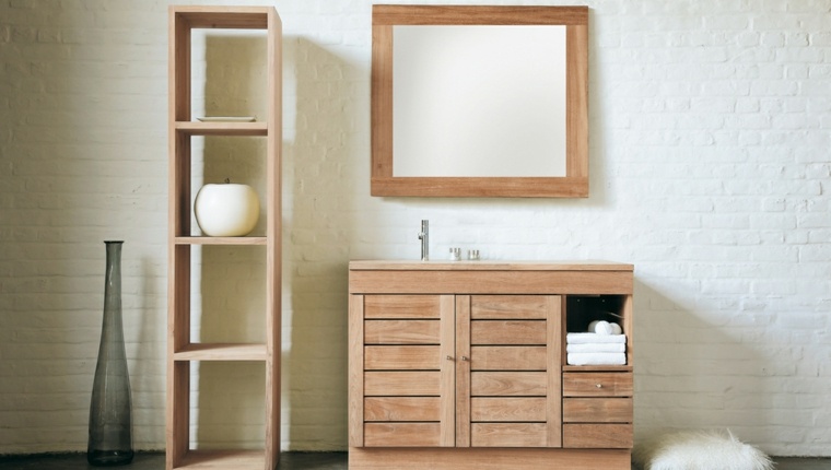 practical wood bathroom cabinet