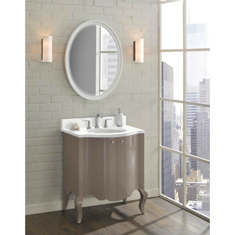 bathroom cabinet taupe sink