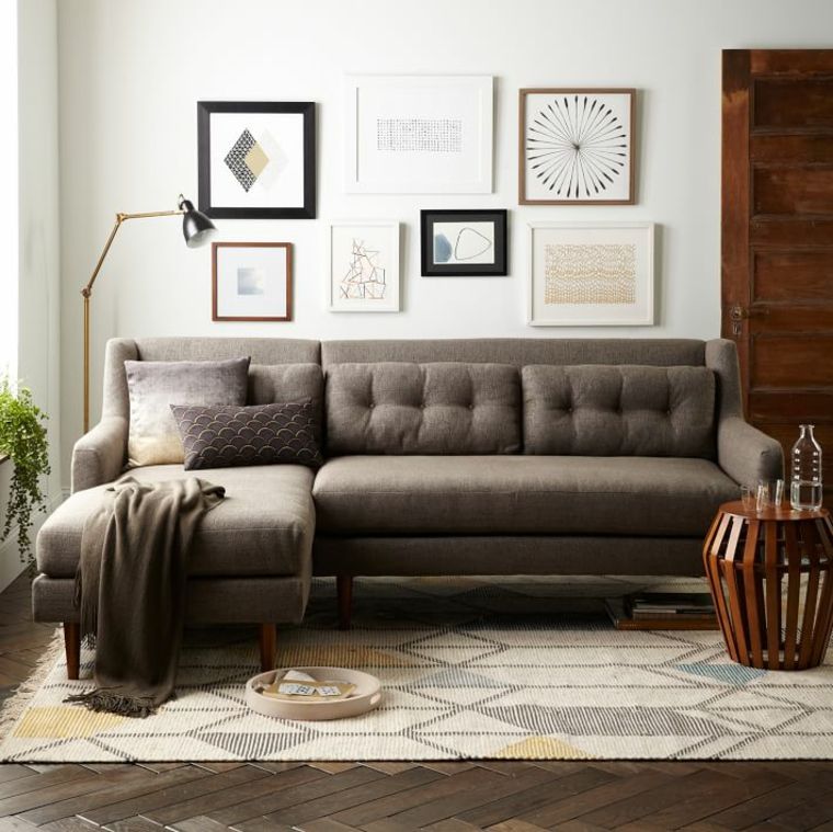 85 Ideas With Gray Sofa, Deco Shale Leather Sofa