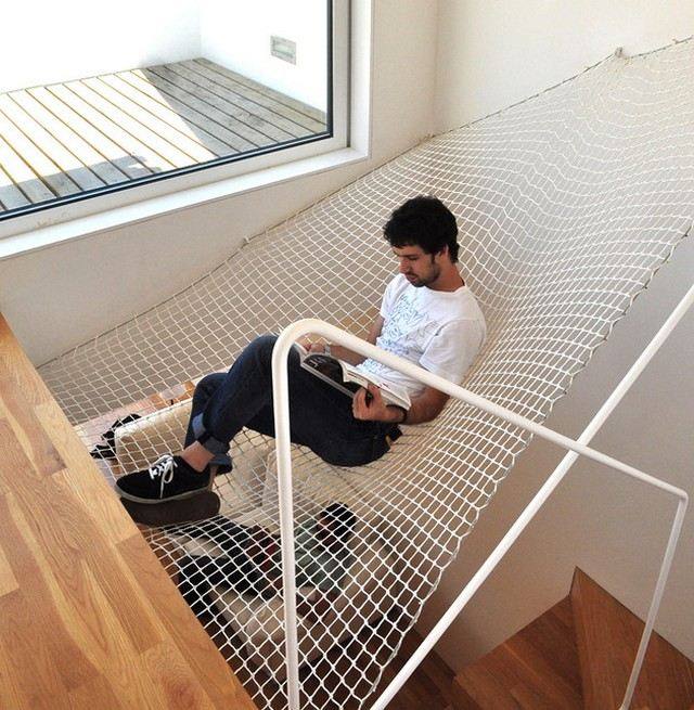 hanging net bed idea