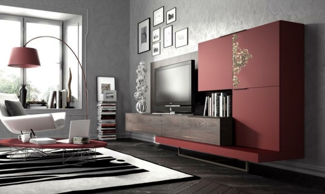 red design TV stand