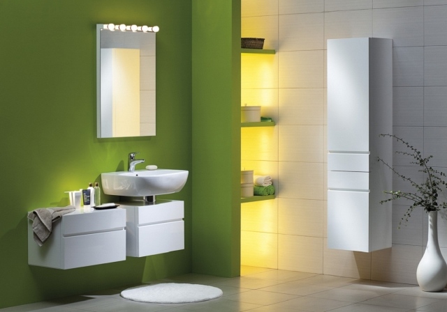 furniture vanity-column-room bath-white-green