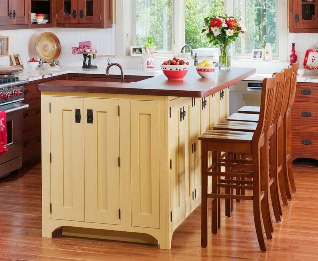 furniture-vintage island kitchen elegant