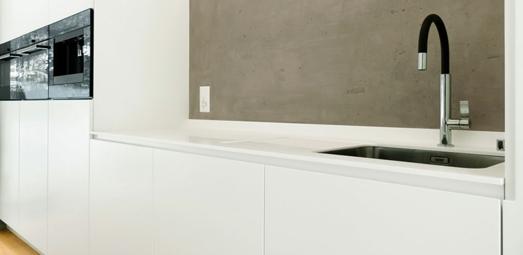 white furniture contemporary design kitchen