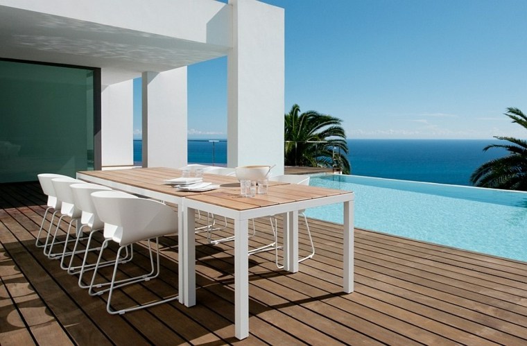 modern furniture outdoor dining area