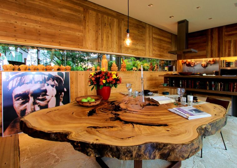 wooden furniture idea modern dining table