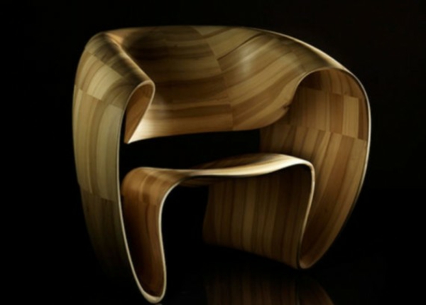 natural wood furniture armchair Tom Vaughn