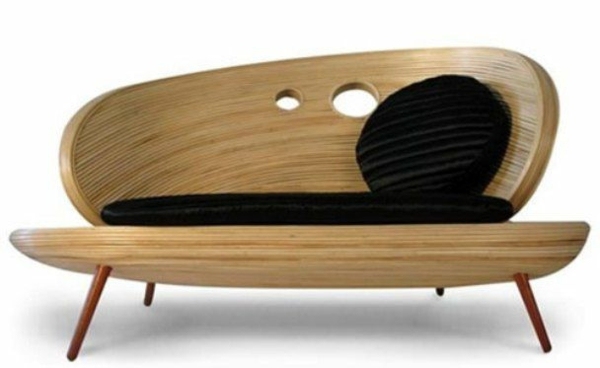 natural wood furniture futuristic style