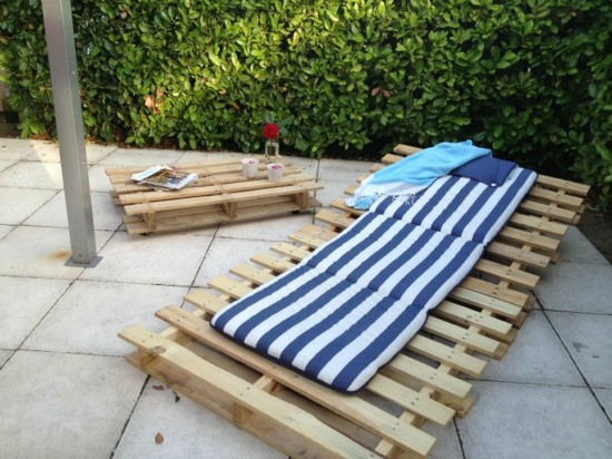 furniture in pallets furniture garden chaise longue