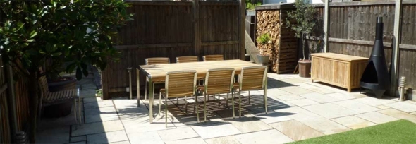 garden furniture wood metal