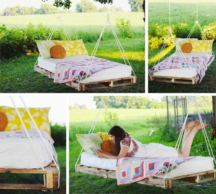 furniture pallets garden swing