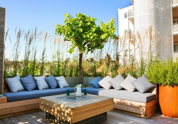 furniture pallets ideas decoration terrace gardens