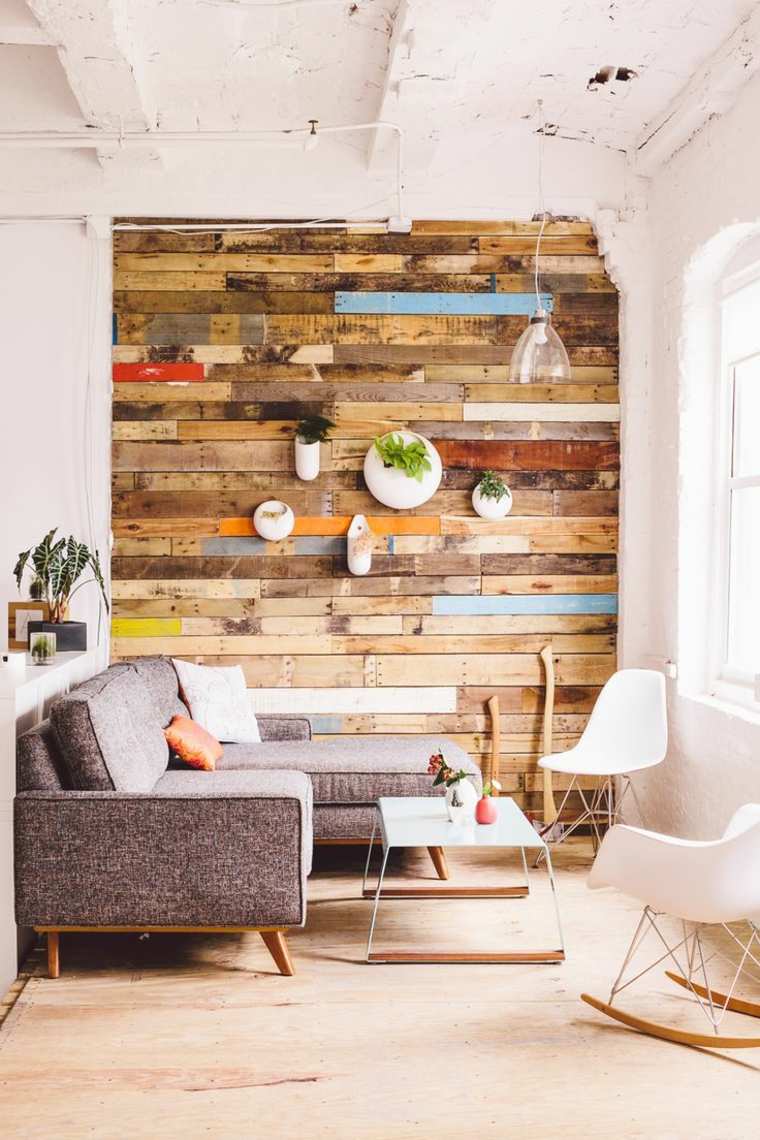 furniture pallets wall covering