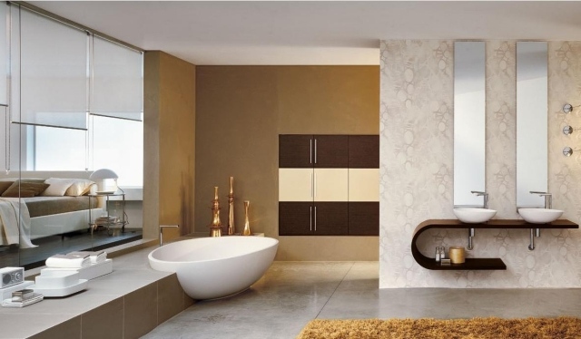 furniture room-bath-tub-original-idea-oval