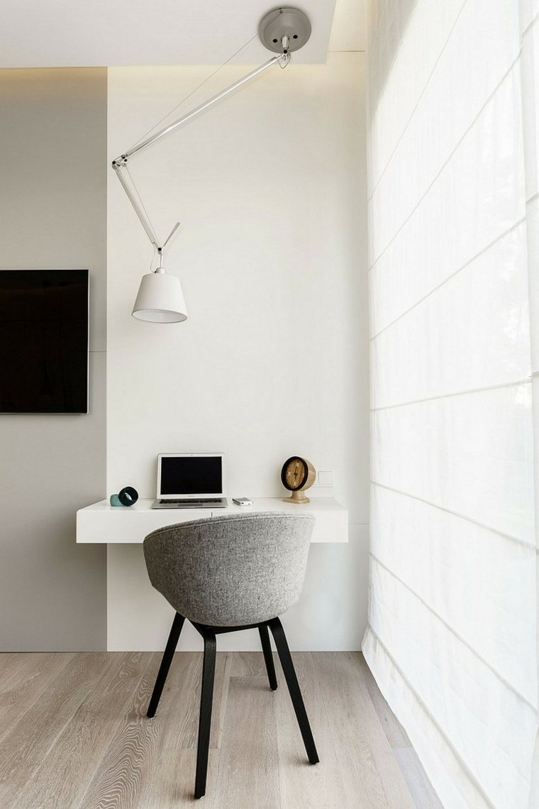 mini white design desk