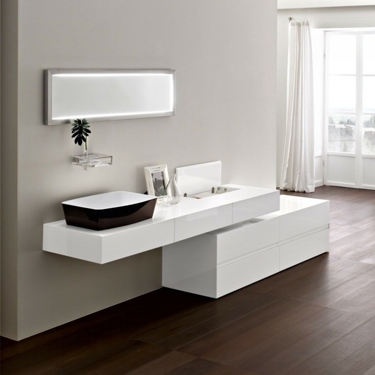 bathroom mirror design sink deco interior modern idea