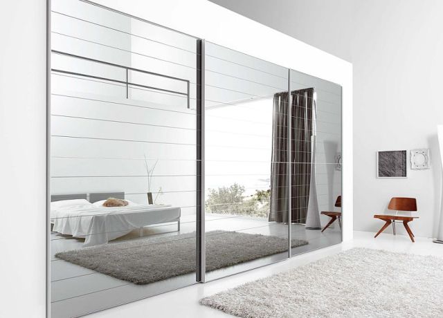 mirror wardrobe bed