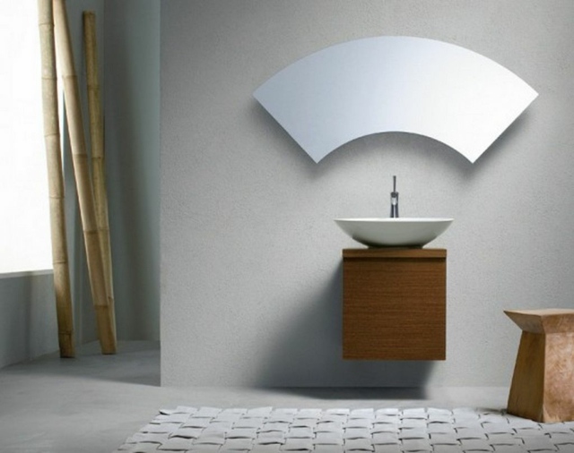 modernt spegel badrum