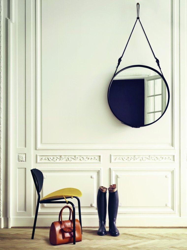 spegel design rund trend lounge stol