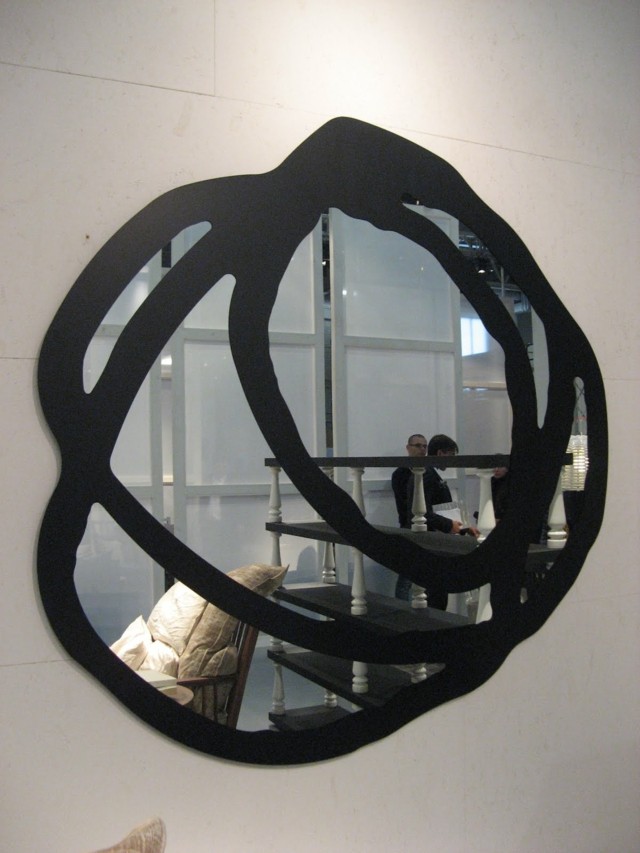 original spegel svart ram