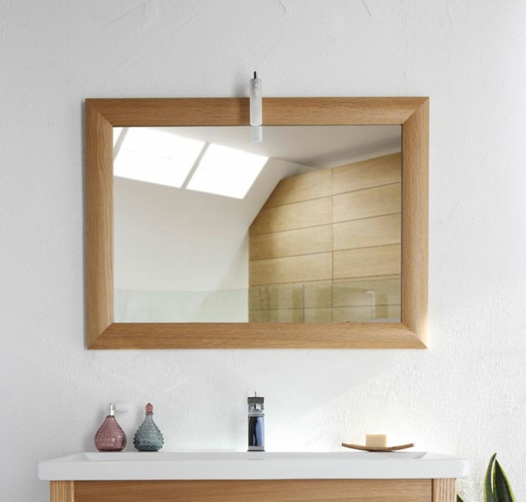 worktop for bathroom idea mirror frame wood washbasin