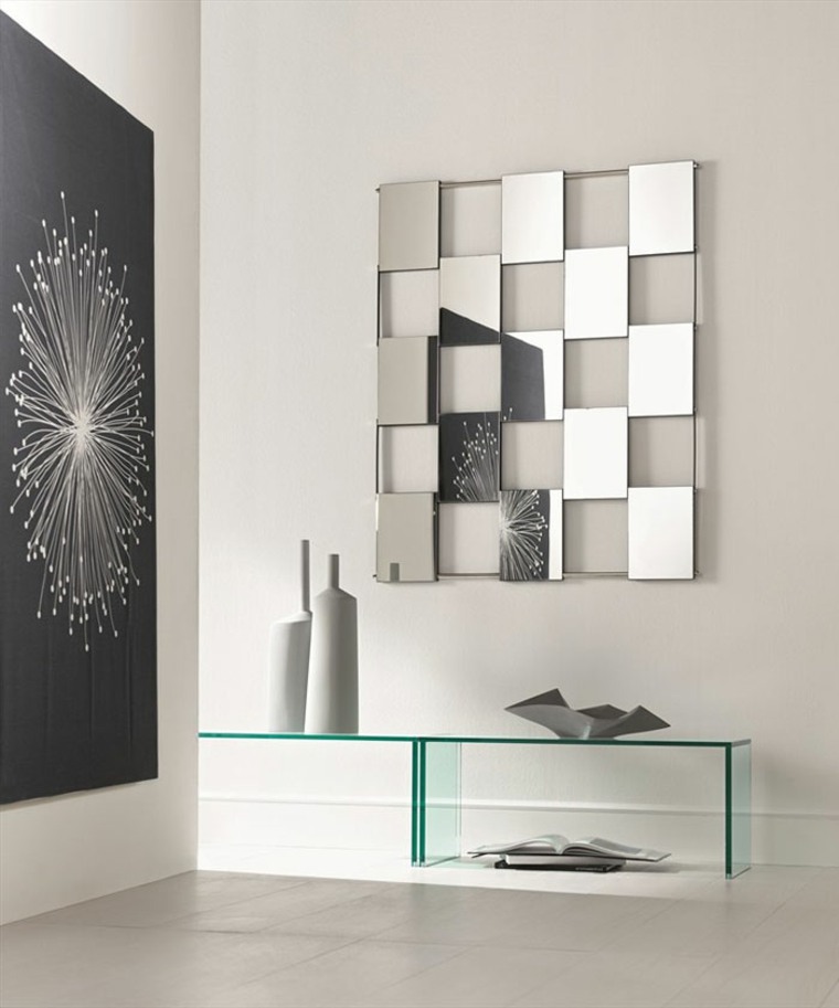 spegel design modern deco vägg bord glas