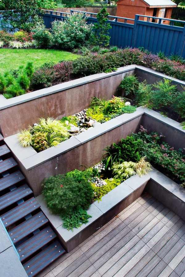 walls cement terraces