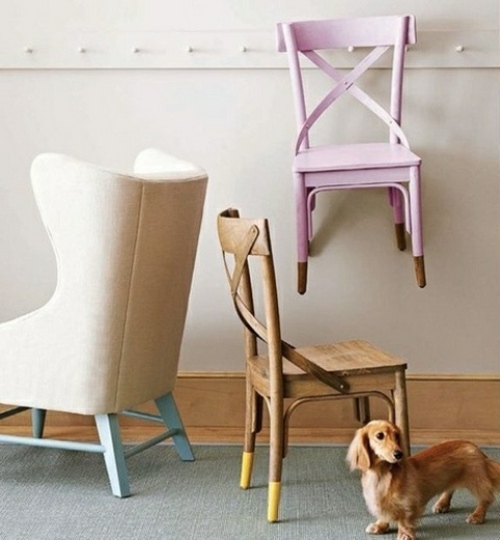 furniture with pastel colors accents