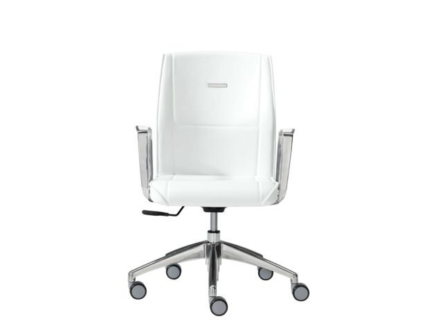 office furniture Beautiful white leather work chair