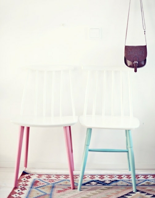 original furniture playful multicolored feet