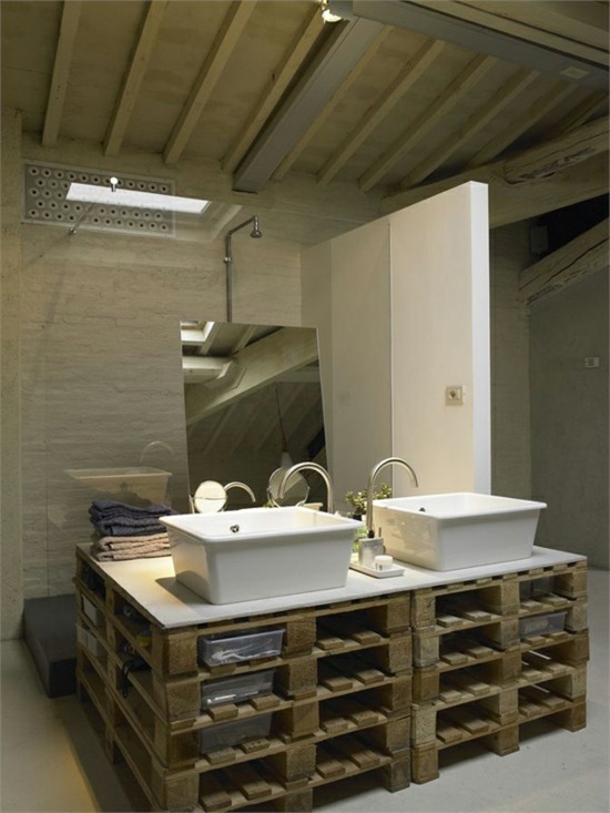 furniture bathroom wooden pallets