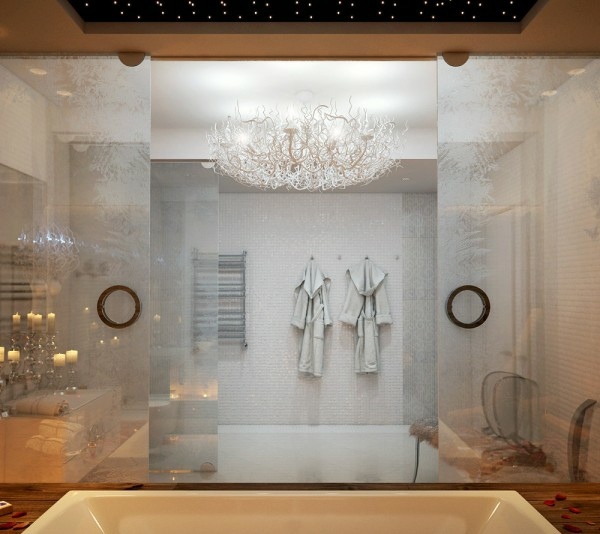 modern luxury bathroom model