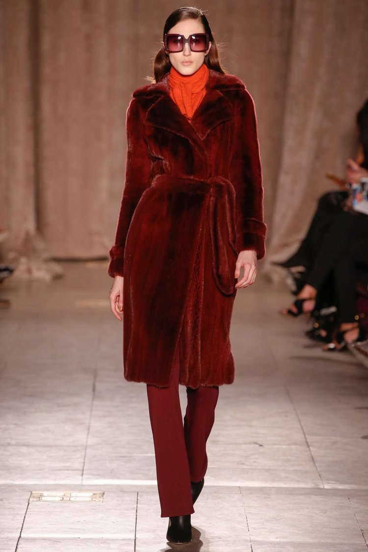 fashion fall winter 2015 red coat