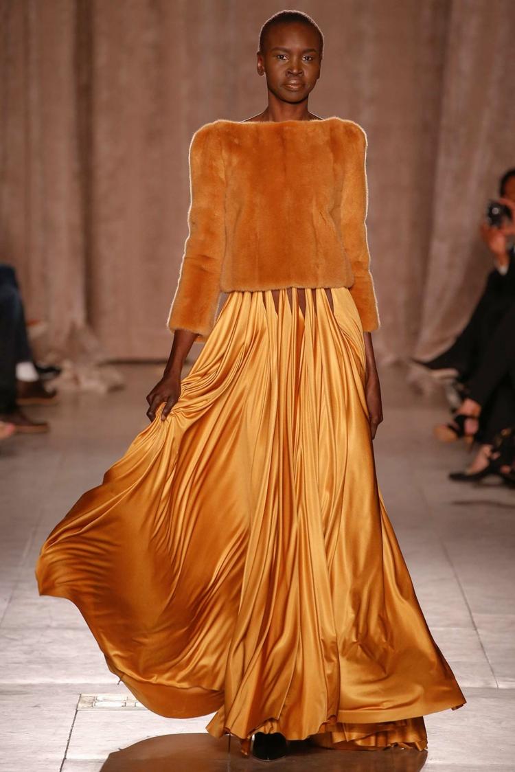 fashion fall winter 2015 orange dress