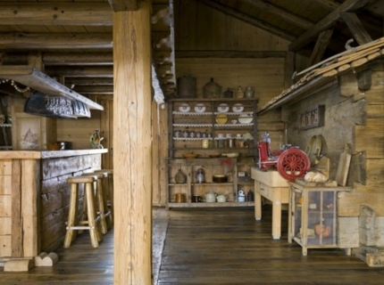 wood deco kitchen model