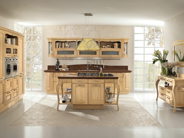 traditional wood kitchen model