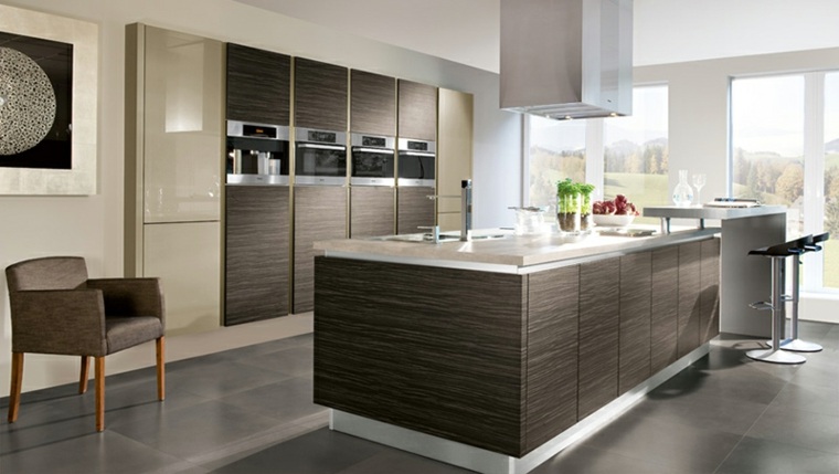 modern kitchen model color taupe